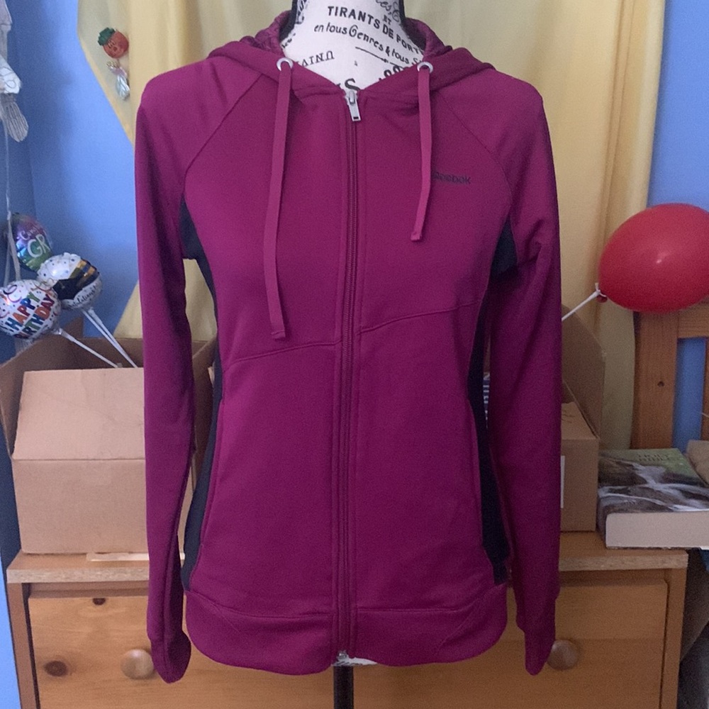 Reebok Purple Zip-Up Hoodie